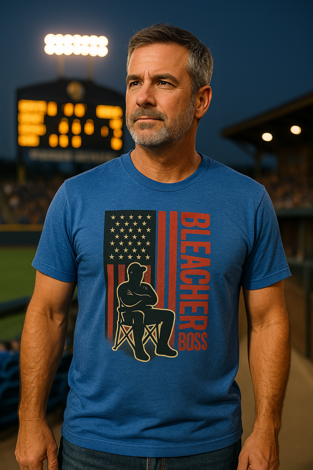 Bleacher Boss – Baseball Dad T-Shirt