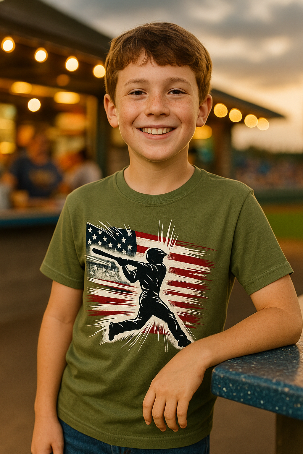 USA Slugger – Youth Patriotic Baseball T-Shirt