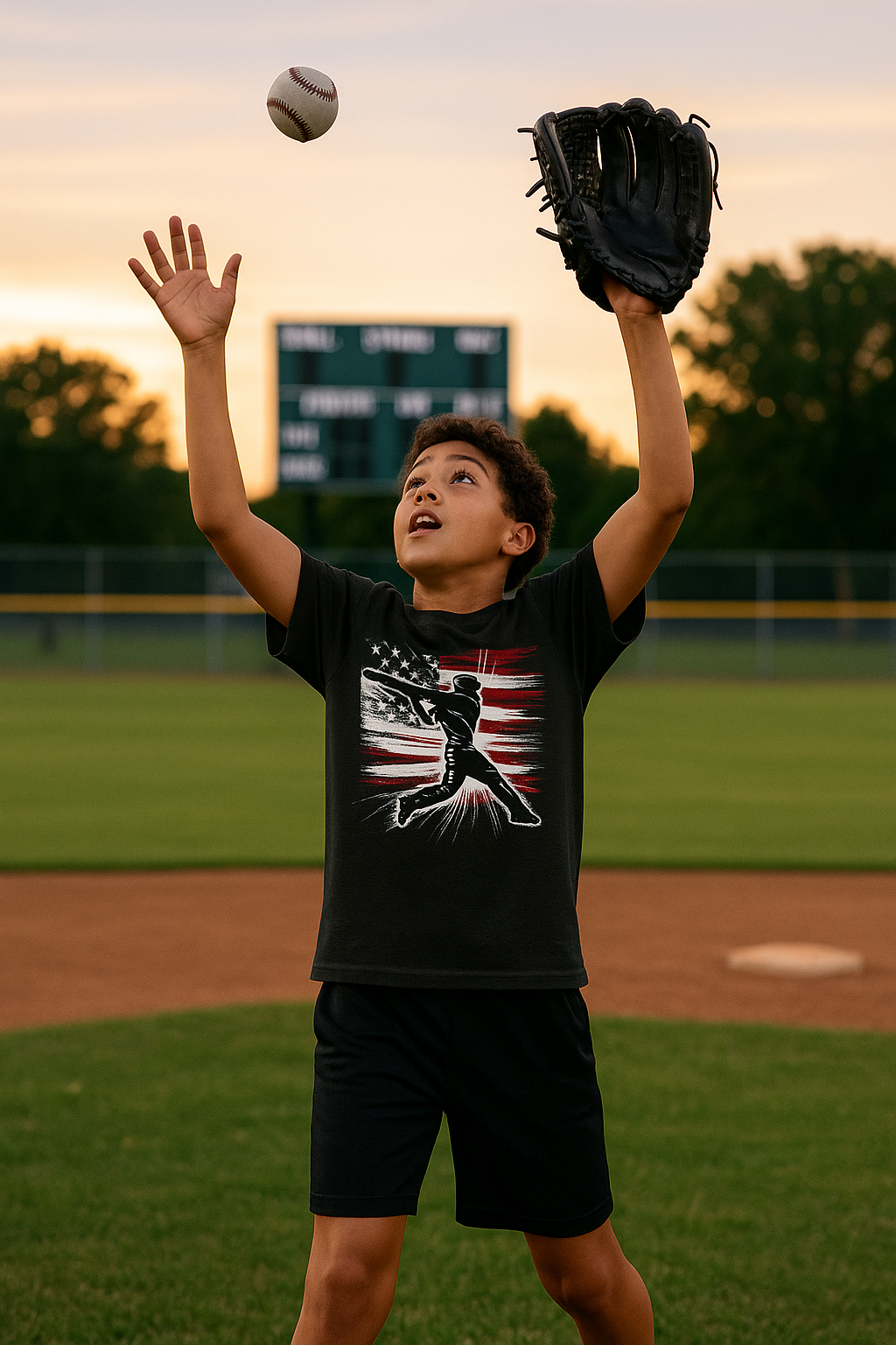 USA Slugger – Youth Patriotic Baseball T-Shirt