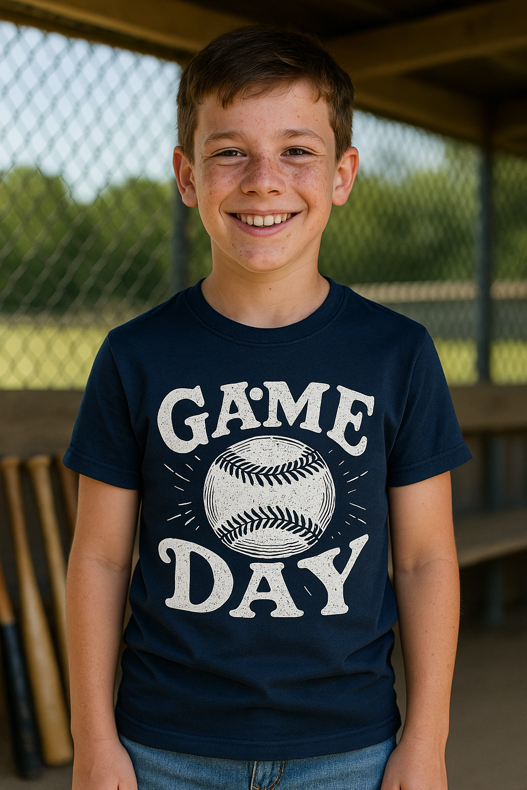 Game Day Baseball Shirt – Bold Graphic Tee for Youth, Teens & Players