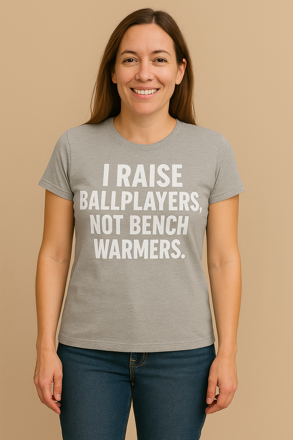 I Raise Ballplayers, Not Bench Warmers – Baseball Mom Life Tee