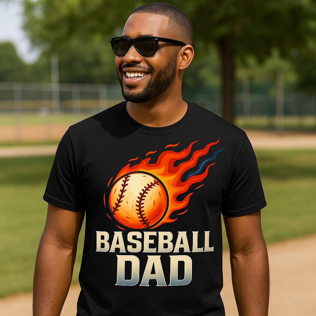 Baseball Dad – Fireball Edition Tee