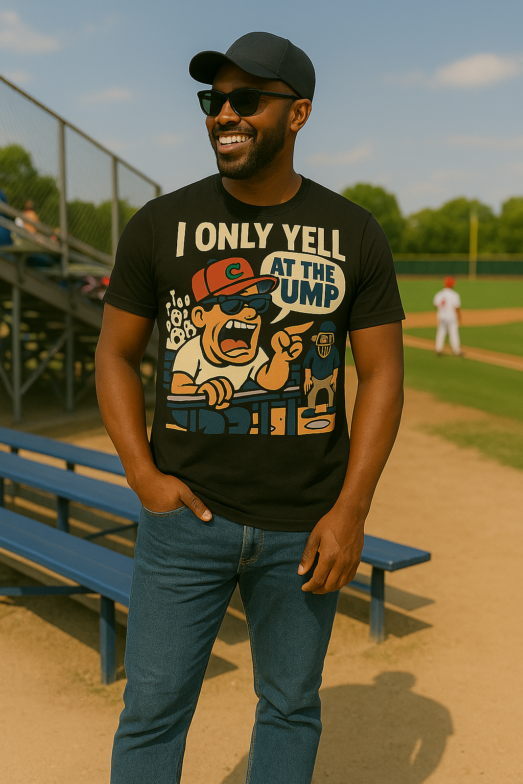 I Only Yell at the Ump – Loud & Proud Baseball Dad Tee