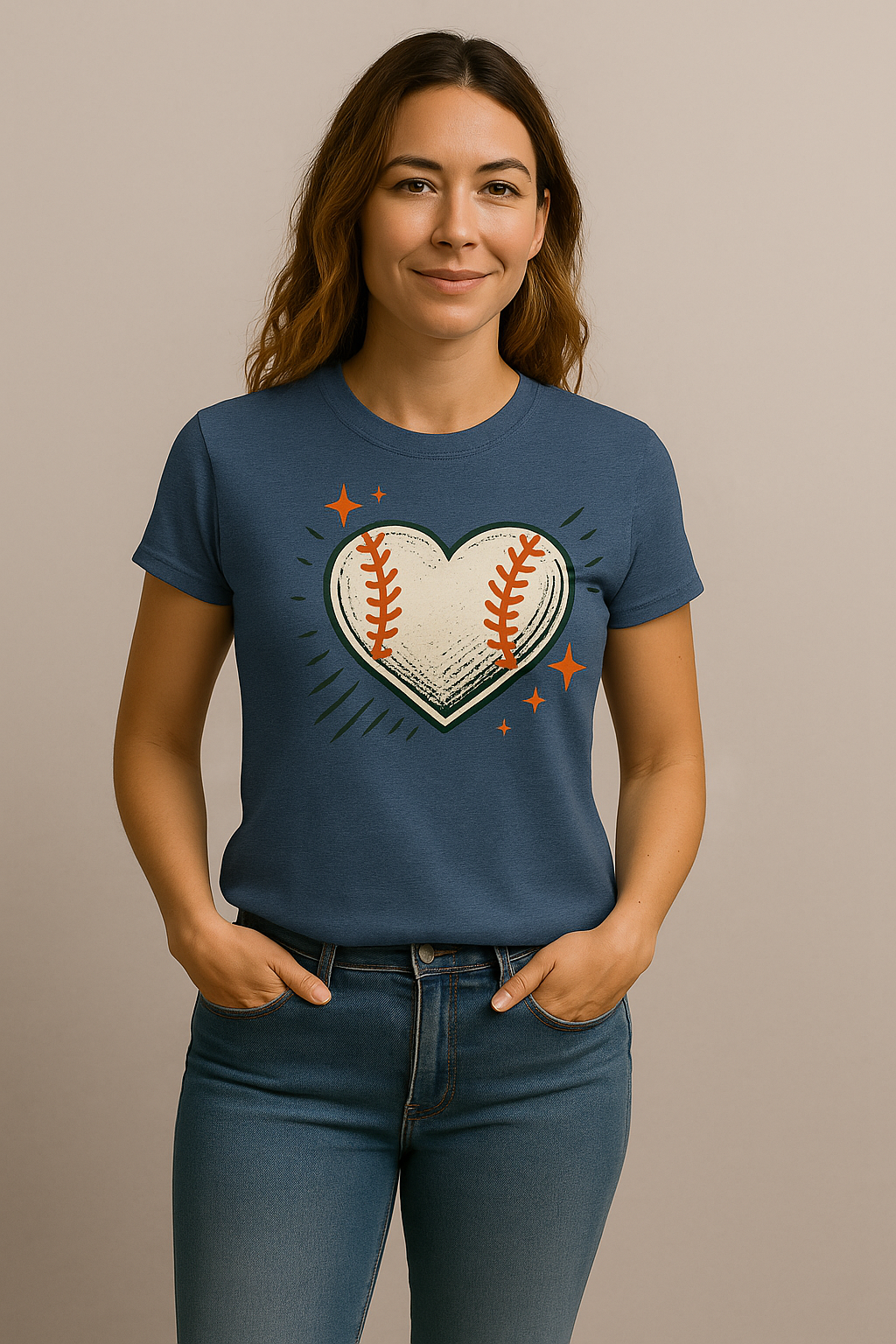 Baseball Heart – Classic Fan Tee