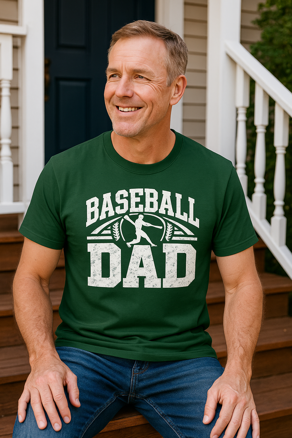 Baseball Dad – Vintage Distressed Tee