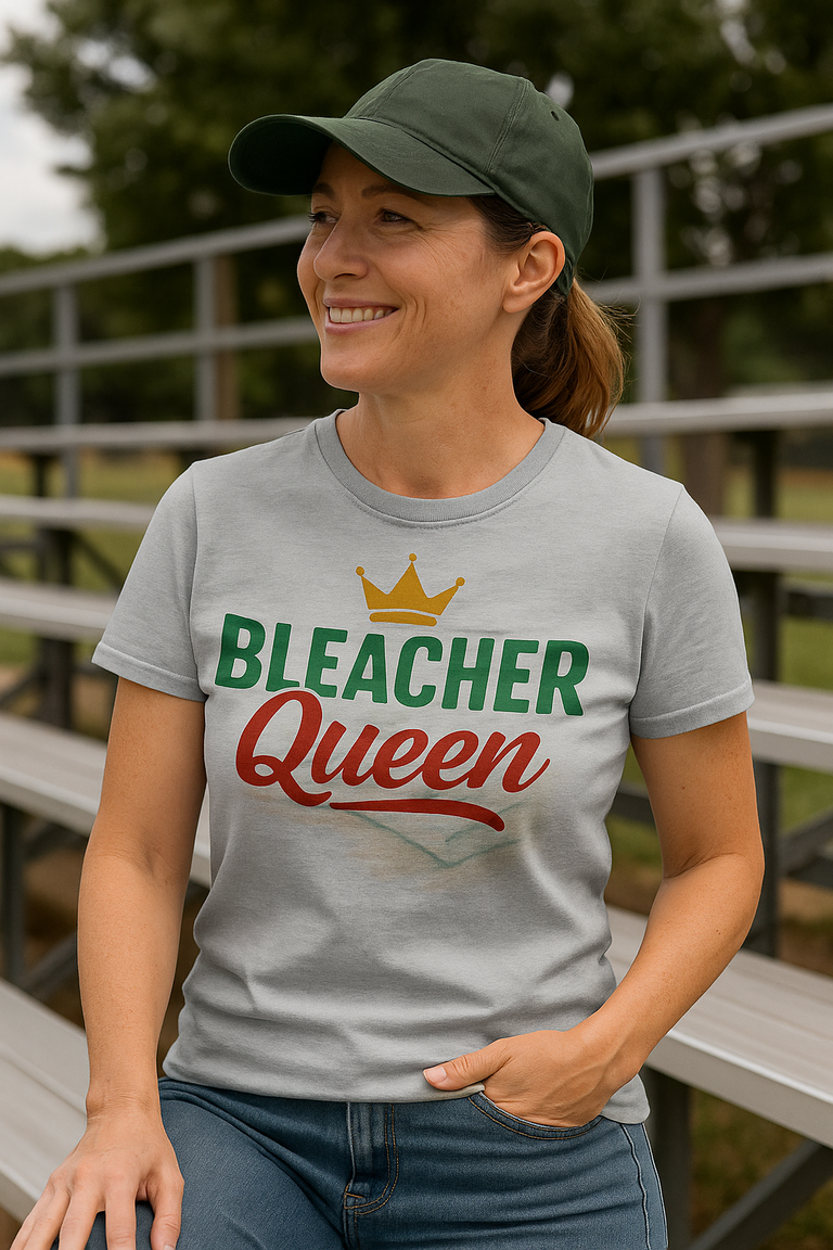 Bleacher Queen – Custom Baseball Mom Shirt