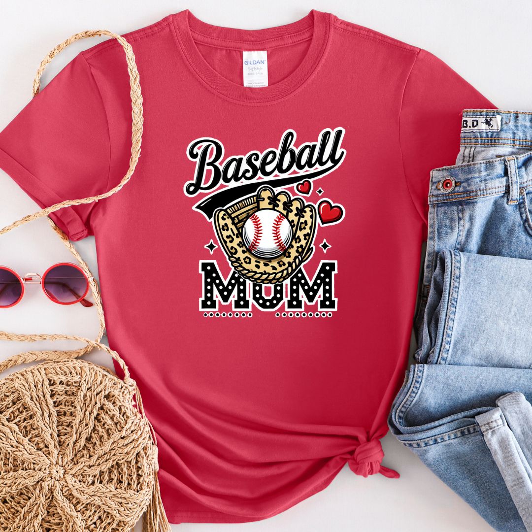 Baseball Mom Softstyle T-Shirt