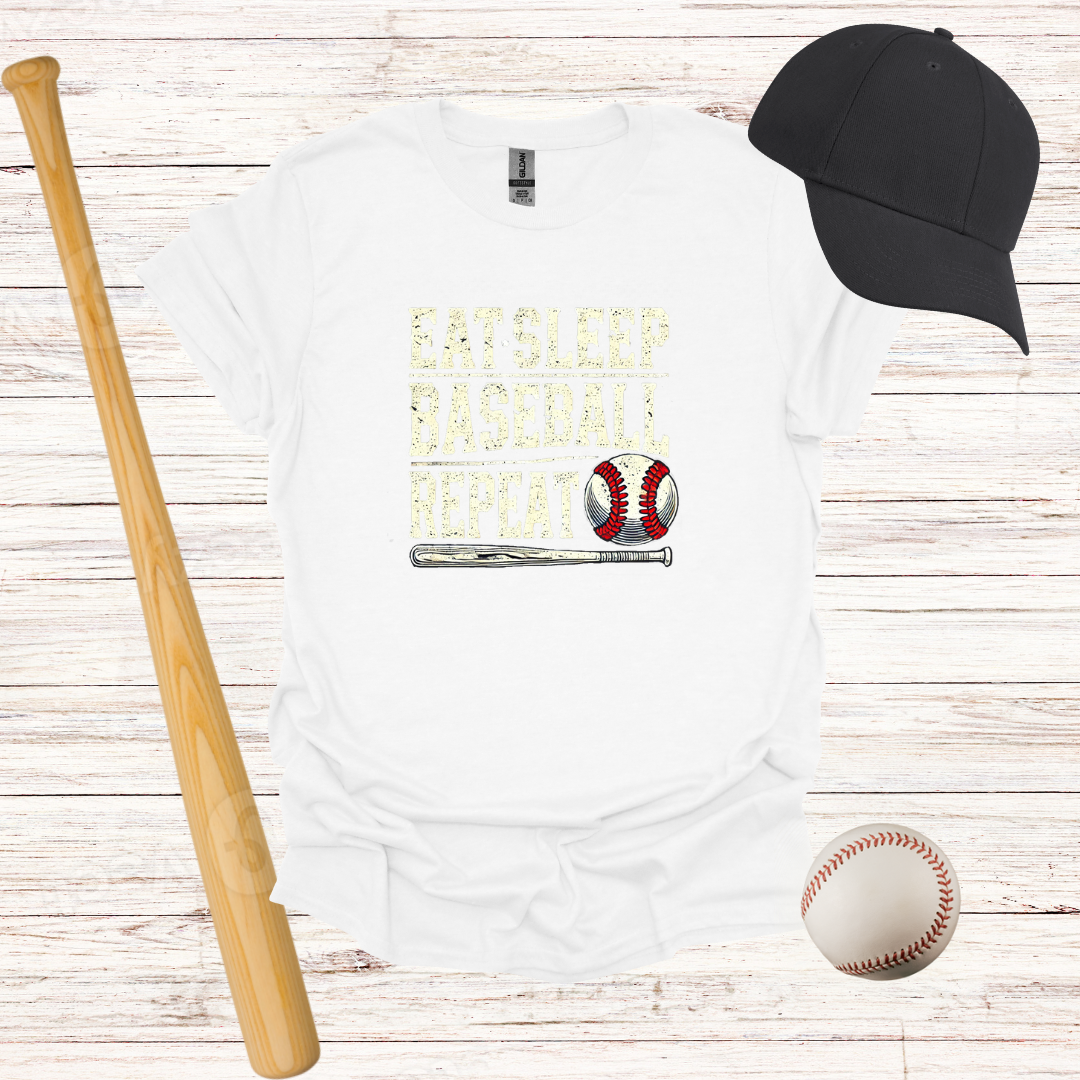 Eat, Sleep, Baseball, Repeat T-Shirt