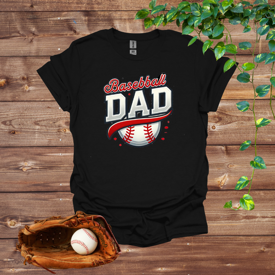 Red Hot Slugger: Baseball Dad T-Shirt