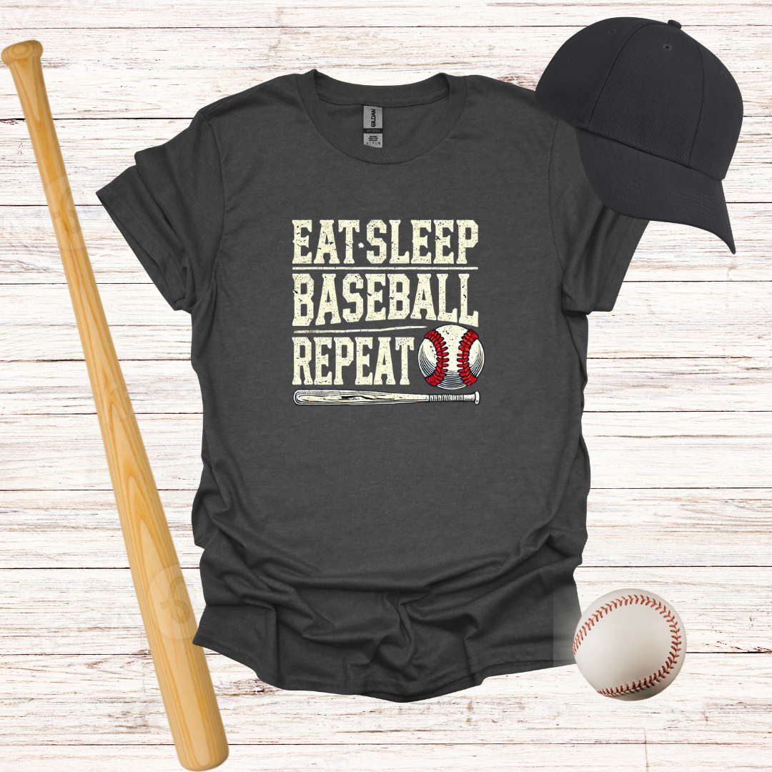 Eat, Sleep, Baseball, Repeat T-Shirt