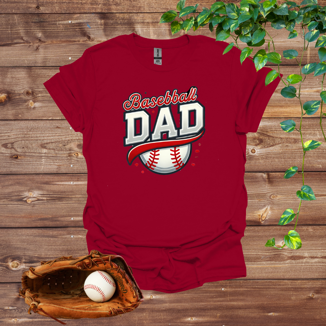 Red Hot Slugger: Baseball Dad T-Shirt