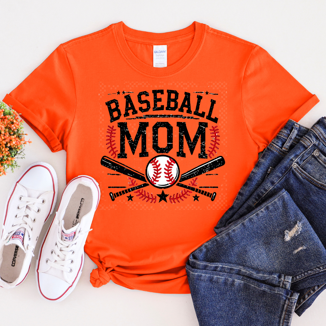 Bats and Ball Baseball Mom T-Shirt