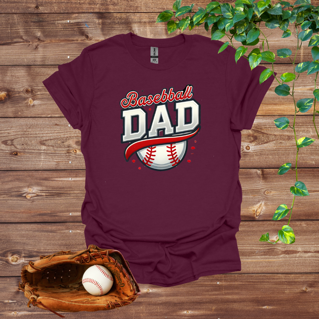 Red Hot Slugger: Baseball Dad T-Shirt