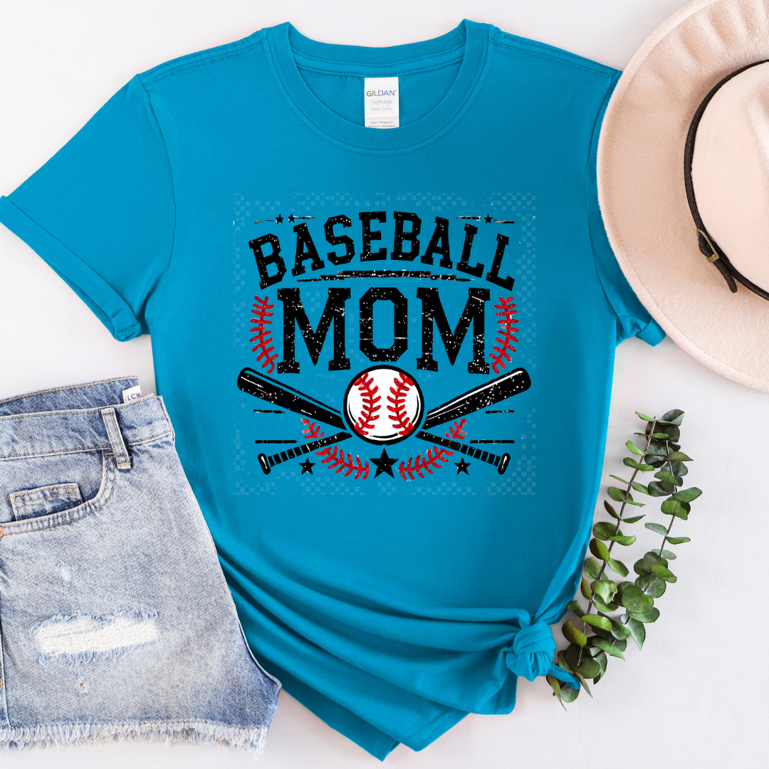 Bats and Ball Baseball Mom T-Shirt