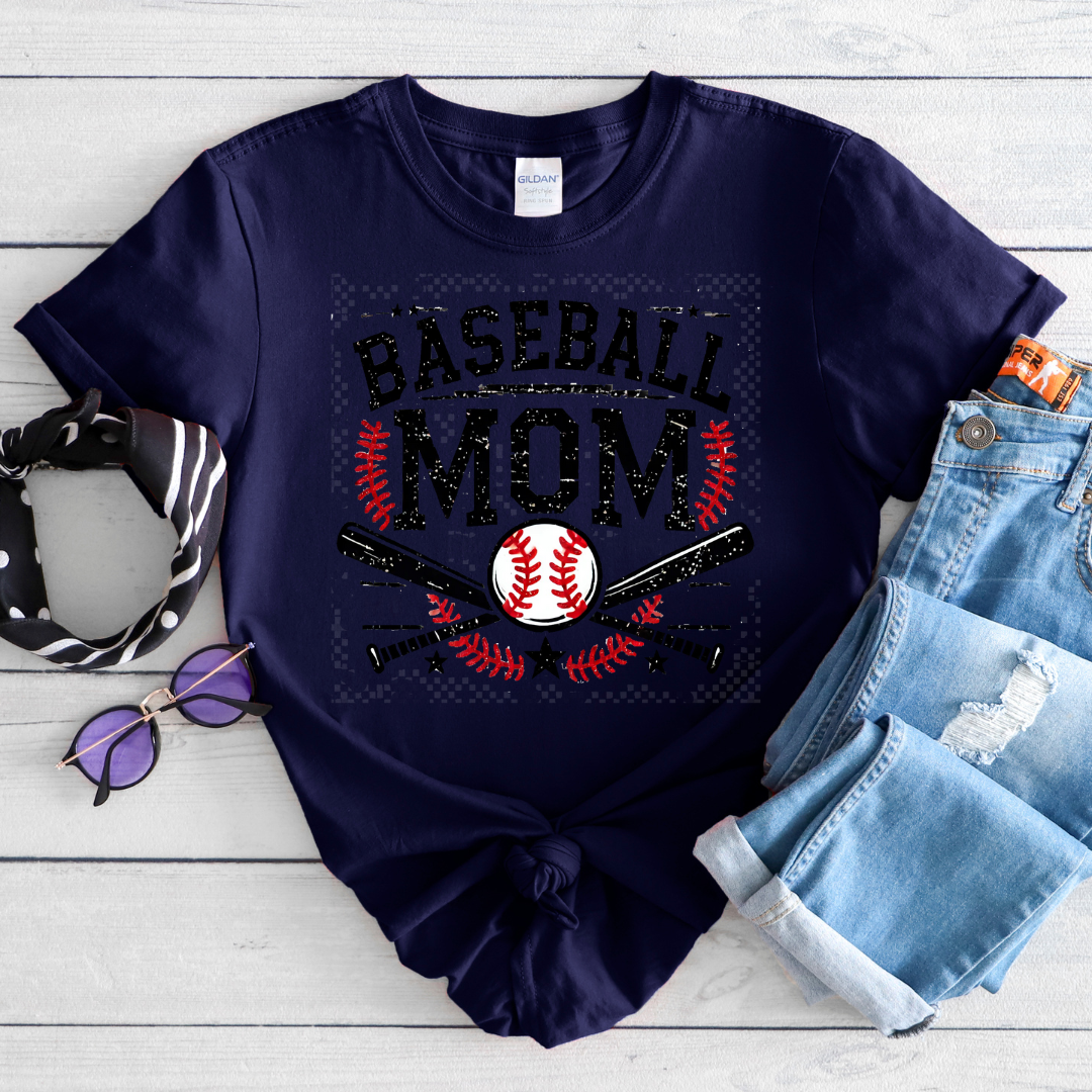 Bats and Ball Baseball Mom T-Shirt