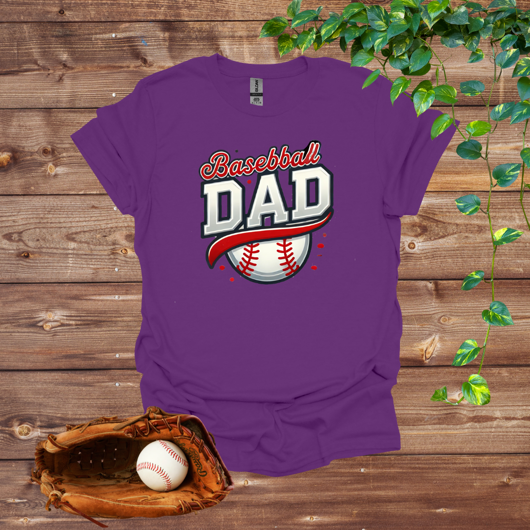 Red Hot Slugger: Baseball Dad T-Shirt