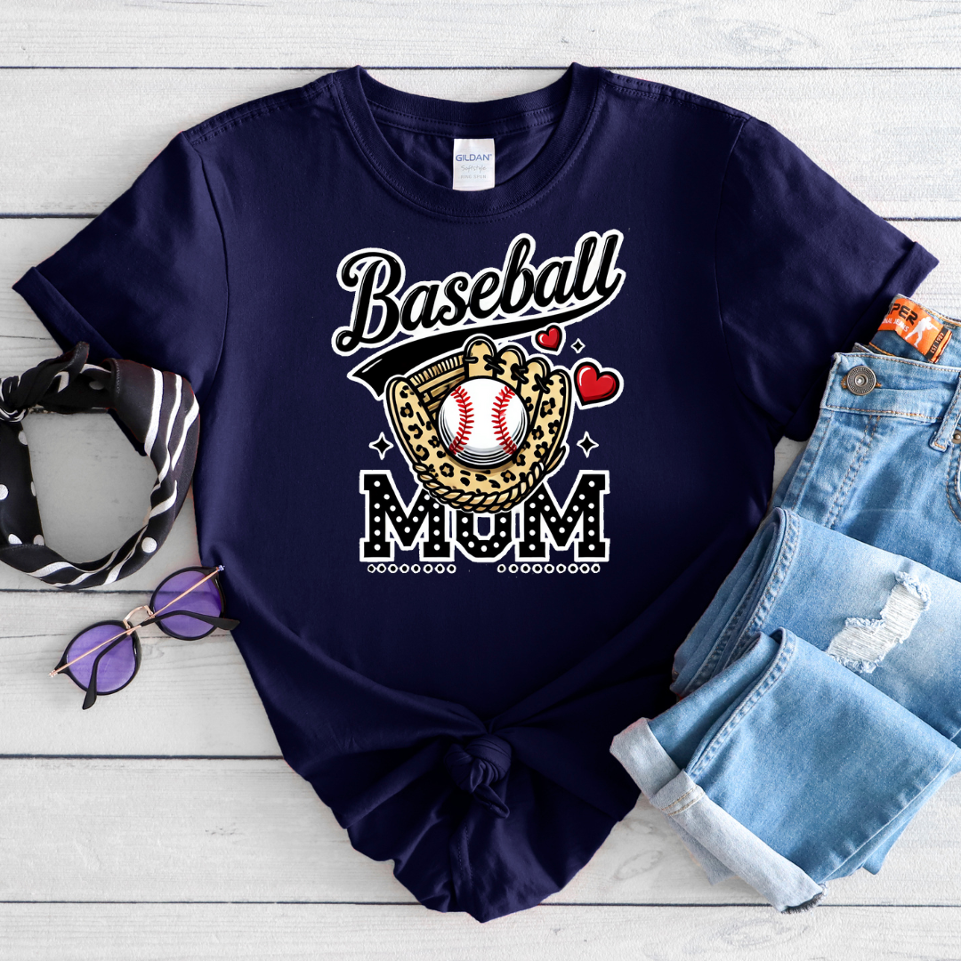 Baseball Mom Softstyle T-Shirt