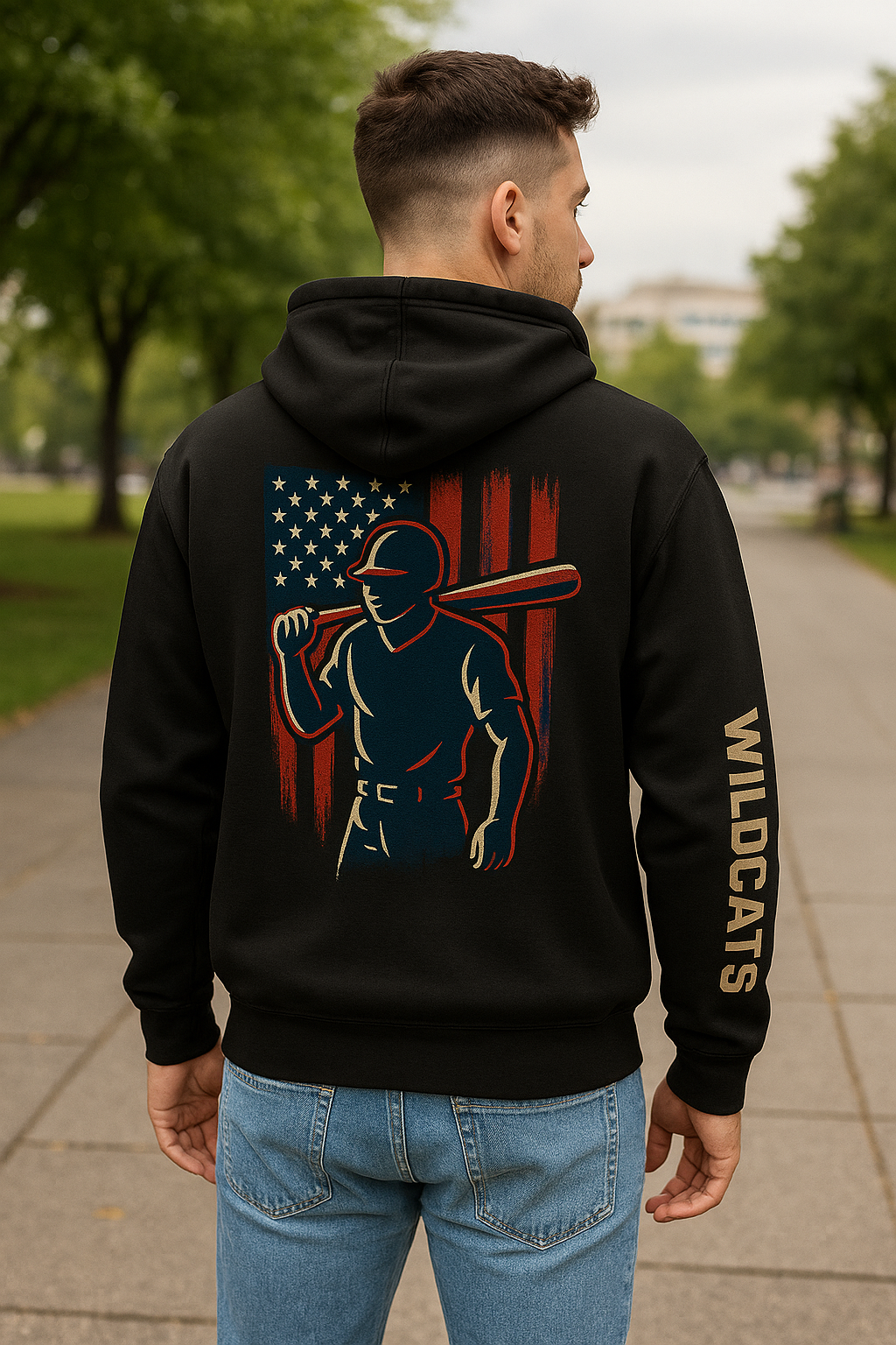 Patriotic Baseball Hoodie