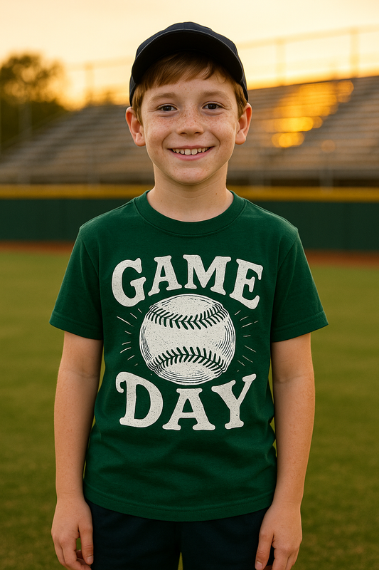Game Day Baseball Shirt – Bold Graphic Tee for Youth, Teens & Players