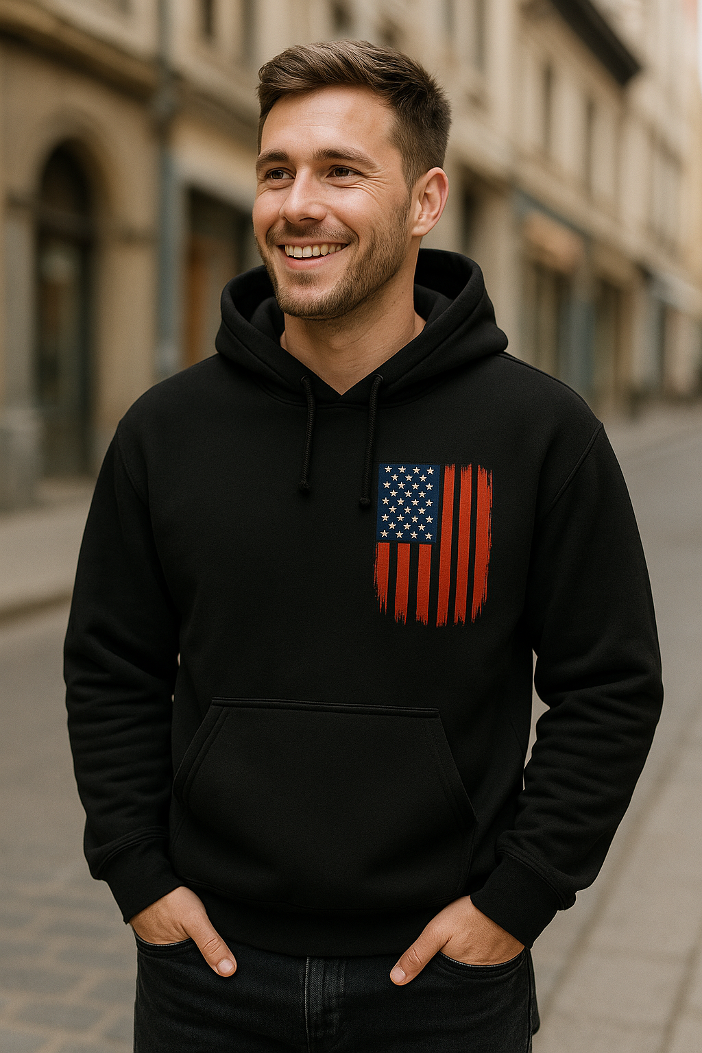 Patriotic Baseball Hoodie