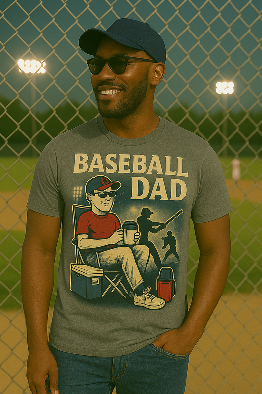Baseball Dad – Dugout Deluxe Edition Tee