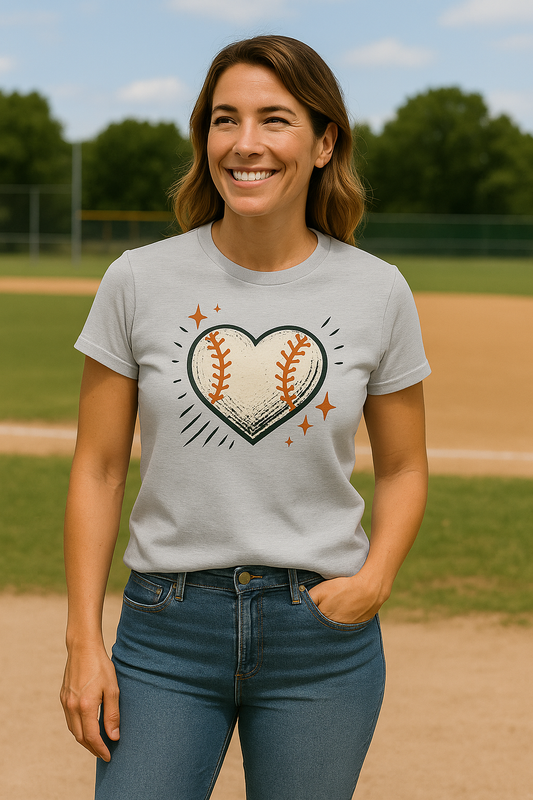 Baseball Heart – Classic Fan Tee
