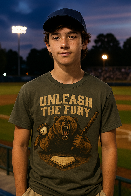 Unleash the Fury – Teen Baseball T-Shirt