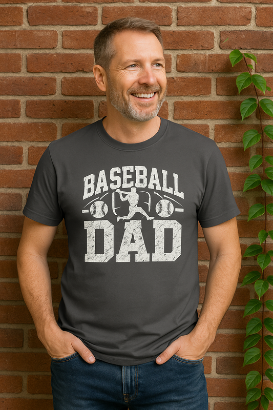 Baseball Dad – Vintage Distressed Tee
