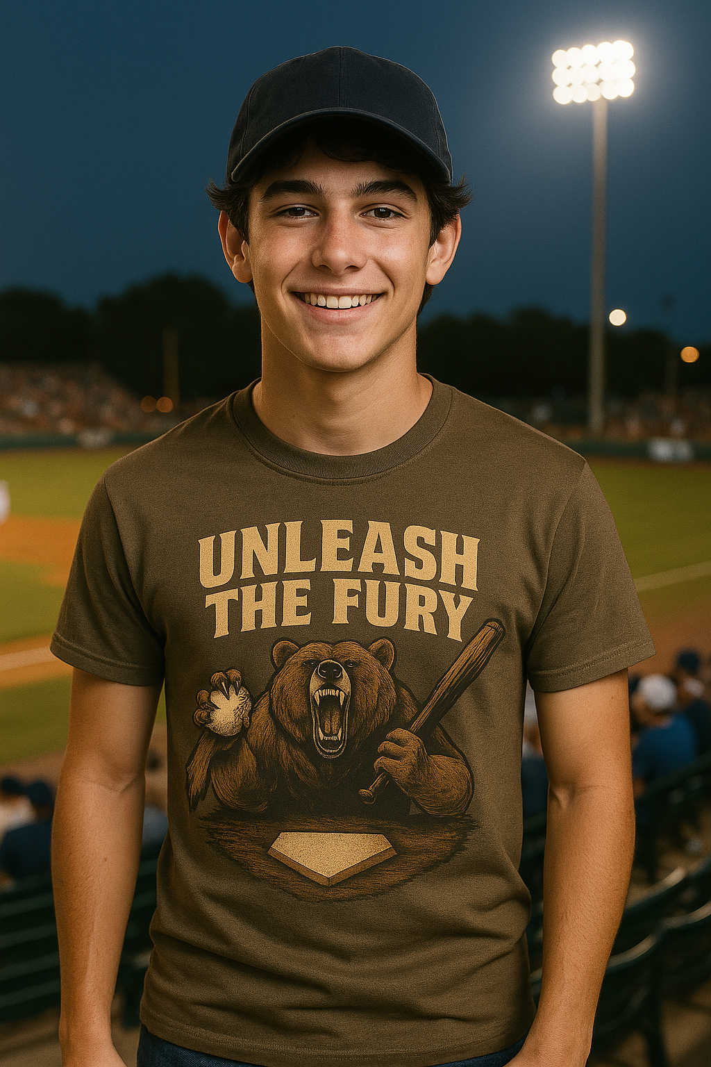Unleash the Fury – Teen Baseball T-Shirt
